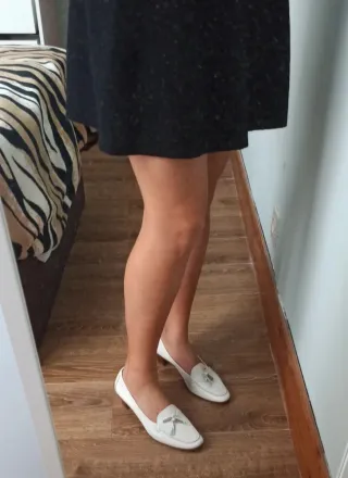 Zapatos de tacón blancos talla 40