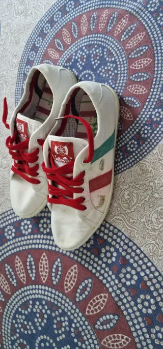 Zapatillas Ellesse Blancas y Rojas Talla 38
