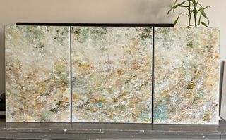 Trittico di quadri astratti. 130 x 60 cm