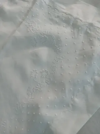 Lenzuola lino ricamate a mano con 2 federe adattat