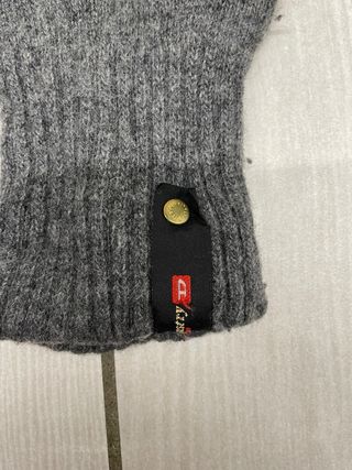 Guanti in lana Diesel grigi