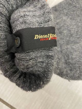 Guanti in lana Diesel grigi