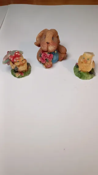 Lote 14 Figuras Osos, Conejos, Pollitos