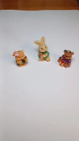 Lote 14 Figuras Osos, Conejos, Pollitos