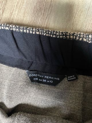 Falda Dorothy Perkins Marrón Estampada Talla 38