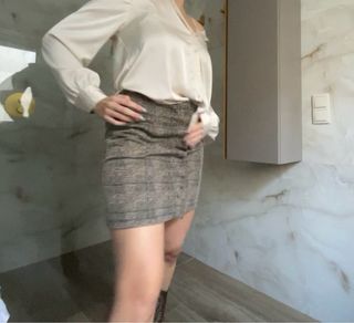 Falda Dorothy Perkins Marrón Estampada Talla 38