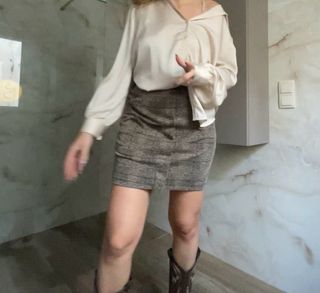 Falda Dorothy Perkins Marrón Estampada Talla 38