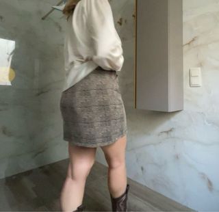 Falda Dorothy Perkins Marrón Estampada Talla 38