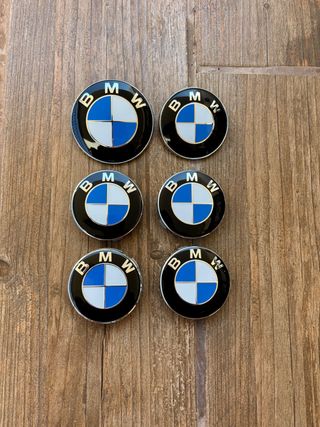 PACK 6 EMBLEMAS BMW - nuevos