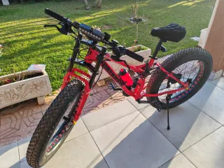 Bicicleta Fat Bike Roja