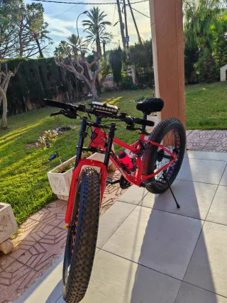Bicicleta Fat Bike Roja