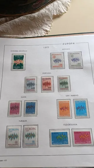 Colección sellos Europa 1956 a 2004