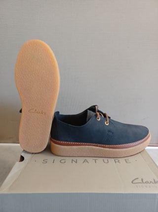 Zapatos Clarks Clarkwood Low Talla 42.5 Azul