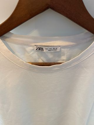 Camiseta Zara Blanca Talla L