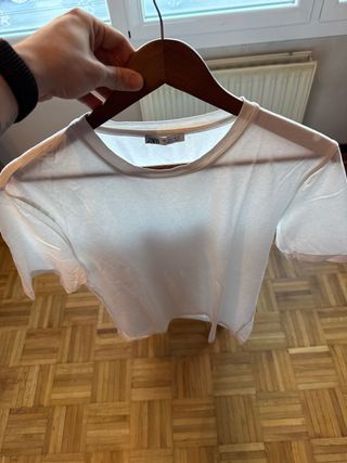 Camiseta Zara Blanca Talla L