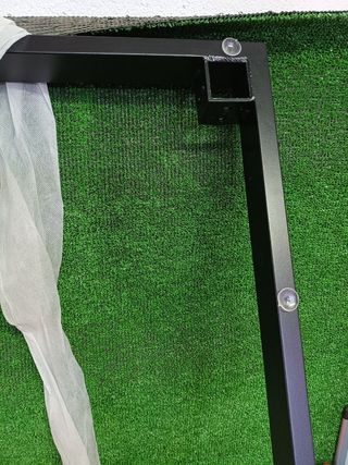 Tavolo Chicreat in alluminio senza vetro per giardino, 90 x 90 x 74 cm (nero e grigio)