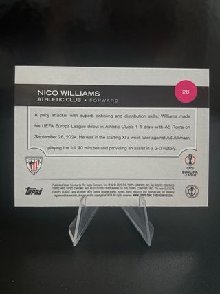 Nico Williams Topps Chrome
