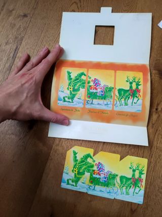 Schede telefoniche "Buon Natale '96" con folder