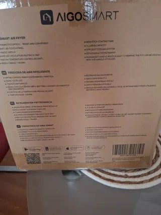 Freidora de aire AIGOSTAR SMART AIR FRYER WB