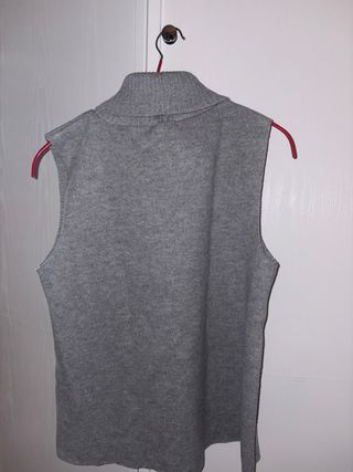 Gilet collo alto grigio