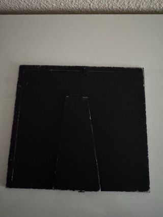 Marco foto con incisione di uccelli e gabbie