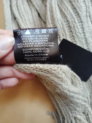 Bufanda Oversize Hannibal Laguna marrón claro