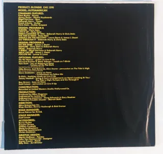 Blondie - Autoamerican LP Vinile Canada 1980