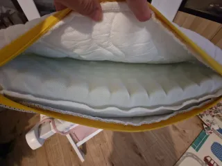 Minicuna rosa con estrellas