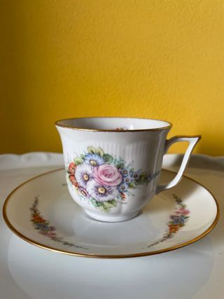 Set 2 tazze tea porcellana Limoges France