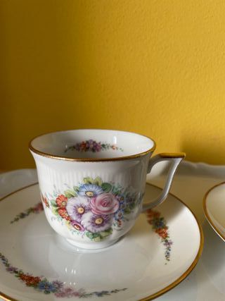 Set 2 tazze tea porcellana Limoges France