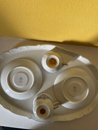 Set 2 tazze tea porcellana Limoges France