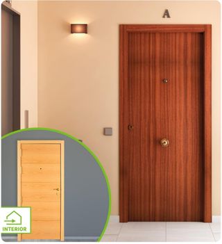 Puerta blindada apertura derecha 205x86