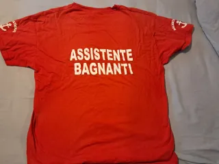 Maglietta Assistente Bagnanti Salvataggio tg L