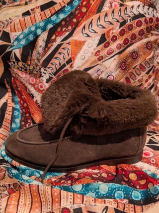 Botines marrones con pelo