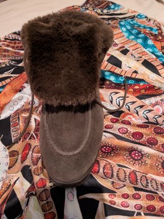 Botines marrones con pelo