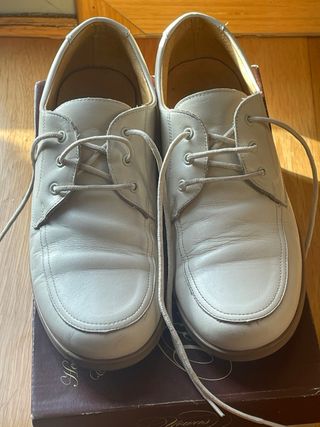 Zapatos comunión Talla 37 T37 Blanco Beige