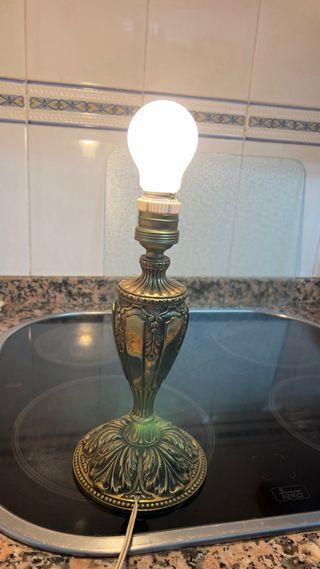 Bases Lámpara vintage de mesa bronce (sin tulipa)