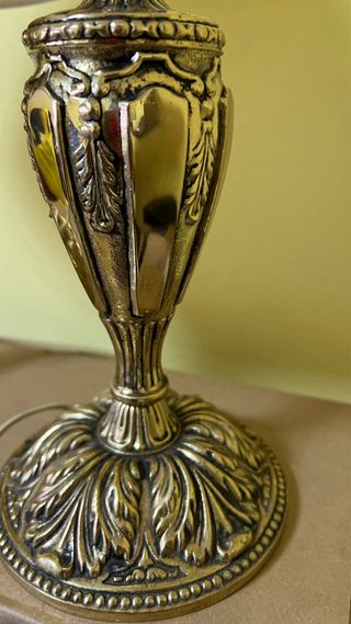 Bases Lámpara vintage de mesa bronce (sin tulipa)