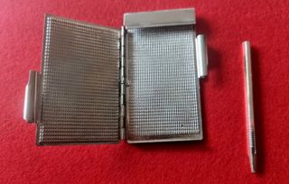 Estuche metálico vintage carnet de baile