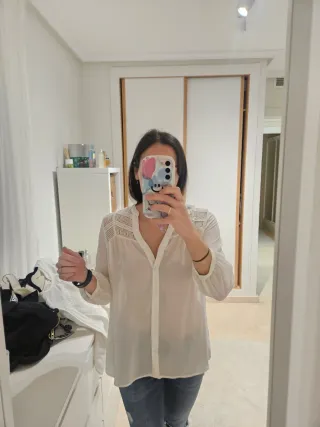 Camisa fluida blanca