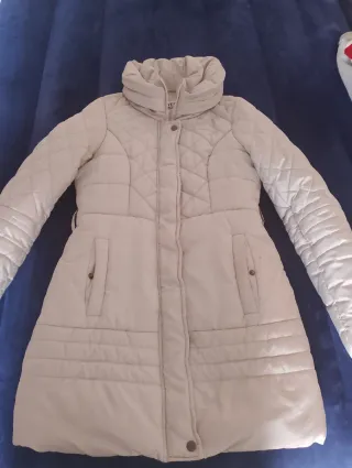 Chaquetón mujer beige