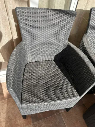 Conjunto terraza/balcón 2 sillas y mesa