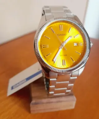 Reloj Casio MTP-1302PD-2A2VEF Esfera Amarilla,Nevo