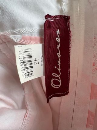 Vestido Flamenca Lunares Rosa y Blanco