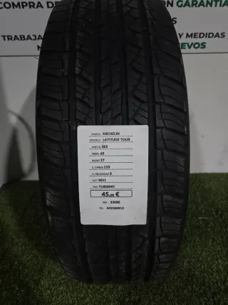 265 65 17 110S MICHELIN LATITUDE TOUR