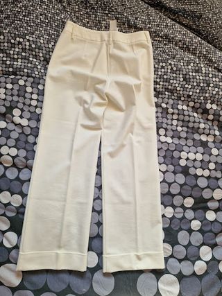 Pantaloni a Palazzo Marella (Bianco/Panna)