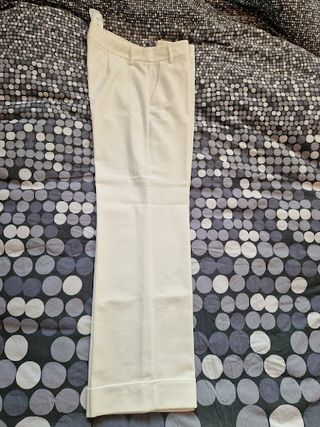 Pantaloni a Palazzo Marella (Bianco/Panna)
