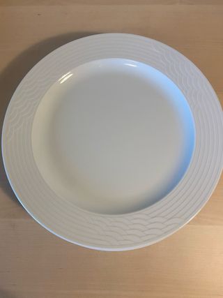 Set 5 Platos Porcelana Ionia blancos