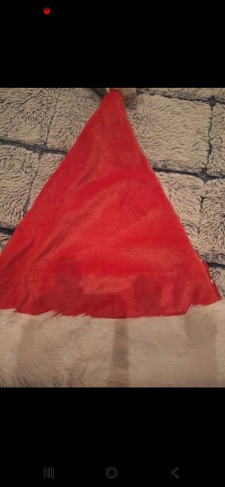 Gorro Navidad Stitch Disney Terciopelo Rojo