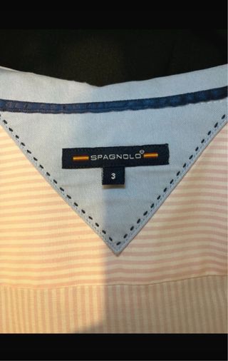 Camisa Spagnolo Rayas Rosas Talla M